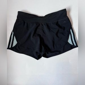 Adidas Climalite Black with Tiel Stripes Shorts Size Small